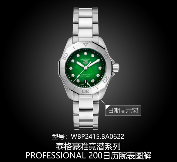 泰格豪雅竞潜系列WBP2415.BA0622图解