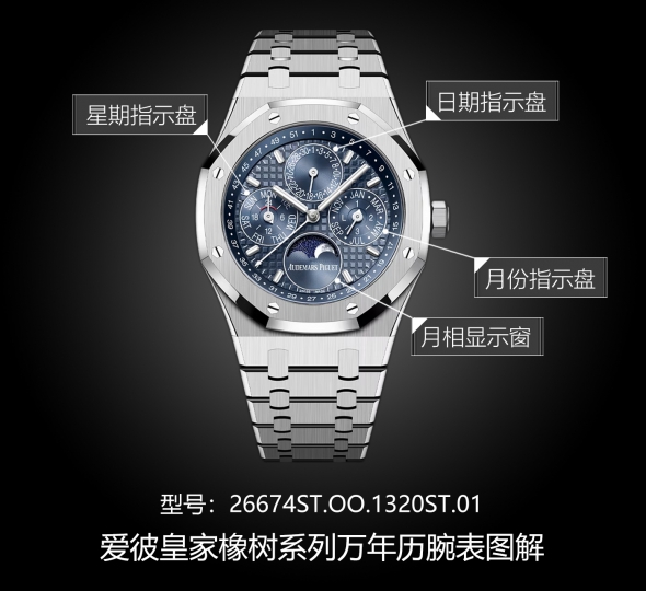 爱彼皇家橡树系列26674ST.OO.1320ST.01图解
