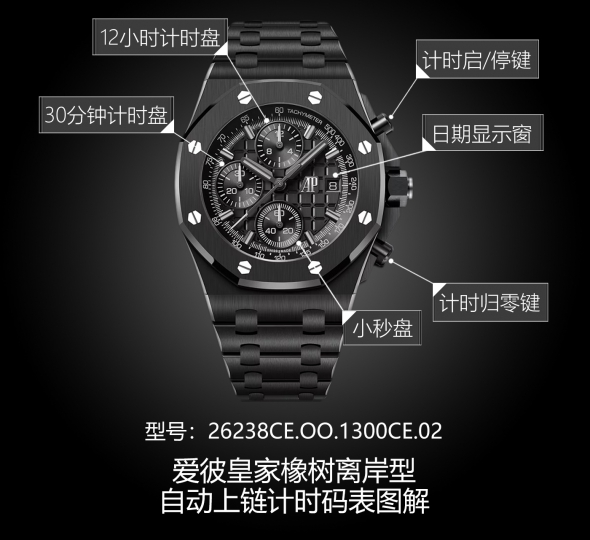 爱彼皇家橡树离岸型系列26238CE.OO.1300CE.02图解