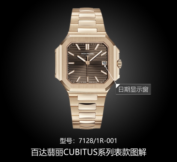 百达翡丽CUBITUS系列7128/1R-001图解
