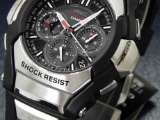 卡西欧G-SHOCK系列GS-1300-1A 银色+黑色表带