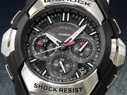 卡西歐G-SHOCK系列GS-1300-1A 銀色+黑色表帶