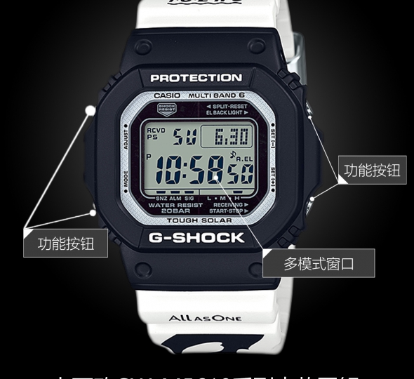 卡西欧G-SHOCK系列GW-M5610K-1JR图解