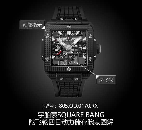 宇舶表SQUARE BANG UNICO系列805.QD.0170.RX图解