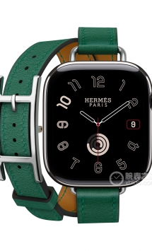 爱马仕APPLE WATCH HERMES系列H0009941双圈绿色牛皮表带