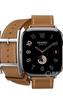 爱马仕APPLE WATCH HERMES系列H0009941双圈棕色宽牛皮表带