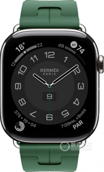 爱马仕APPLE WATCH HERMES系列H0009931绿色橡胶表带