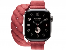 爱马仕APPLE WATCH HERMES系列H0009941粉色尼龙表带