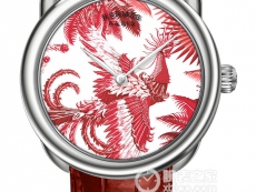 爱马仕ARCEAU系列Mythique Phoenix Coloriages红色皮带