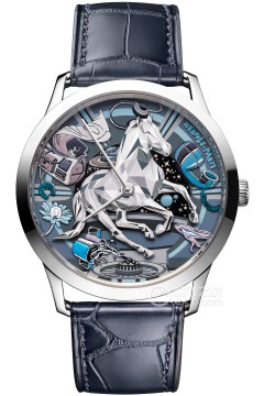 爱马仕SLIM D'HERMÈS系列Slim Hermes Faubourg of dreams蓝色款