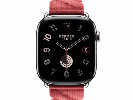 爱马仕APPLE WATCH HERMES系列H0009931粉色尼龙表带