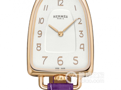 爱马仕GALOP D'HERMES系列GALOP D'HERMÈS 玫瑰金黑加仑色皮带