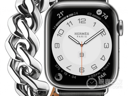 爱马仕APPLE WATCH HERMES系列Apple Watch Hermès Series 8 黑盘白心