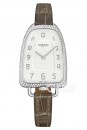 爱马仕GALOP D'HERMÈS 精钢镶钻象皮灰皮带