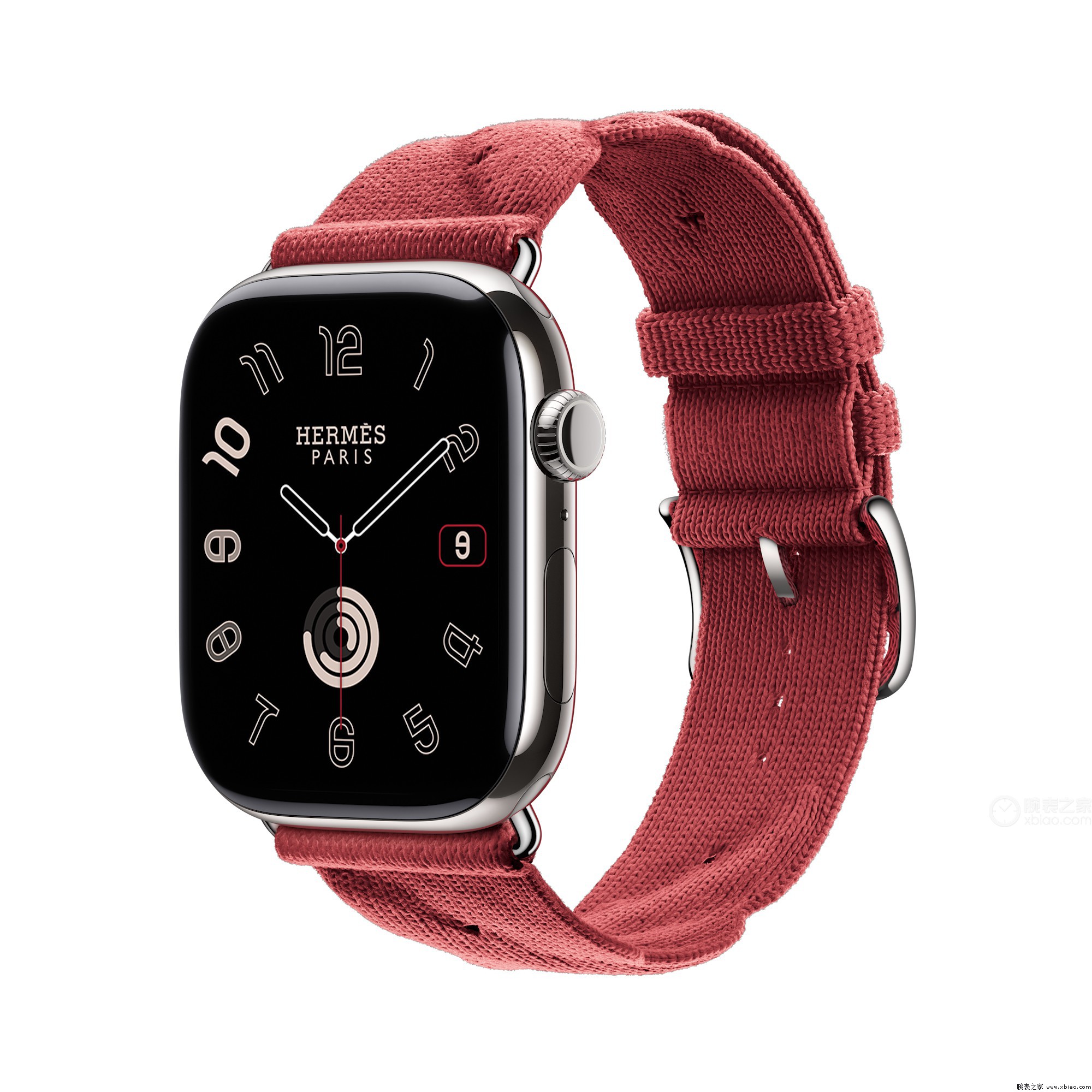 愛馬仕APPLE WATCH HERMES系列H0009931粉色尼龍表帶