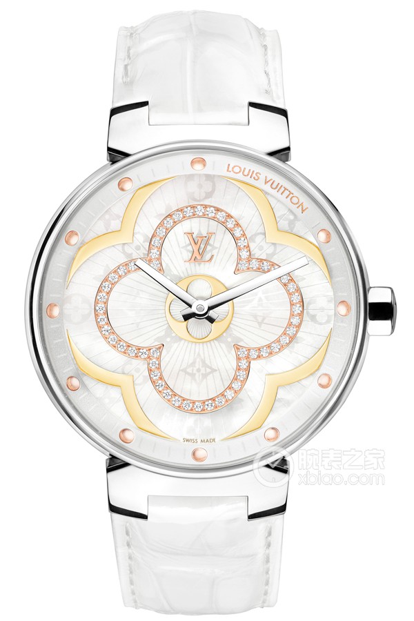 路易威登TAMBOUR MOON系列Tambour Moon Divine精钢镶钻-35mm