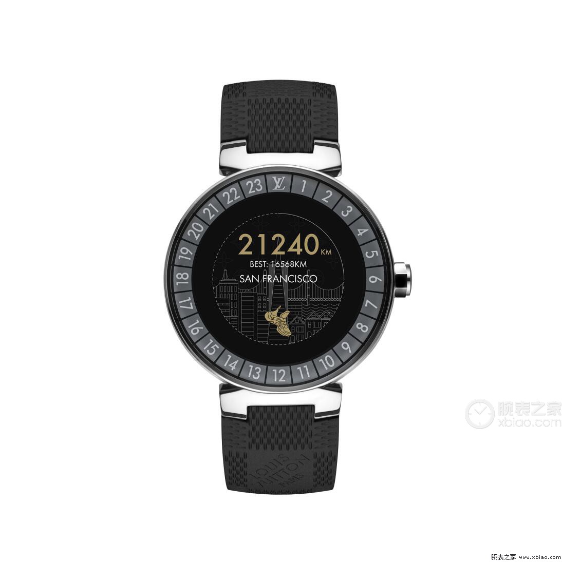 路易威登智能腕表系列Tambour Horizon 智能（黑表带）