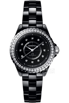 香奈儿J12系列CALIBER 12.2<em>腕表</em>-黑色镶钻(CALIBER122<em>腕表</em>黑色镶钻)手表