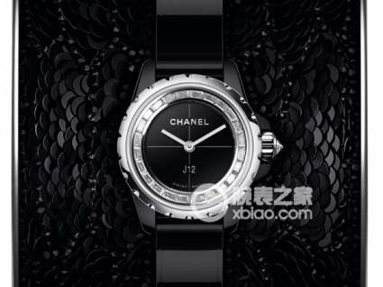 香奈兒J12系列J12·XS 腕表 黑色手鐲款- LESAGE刺繡