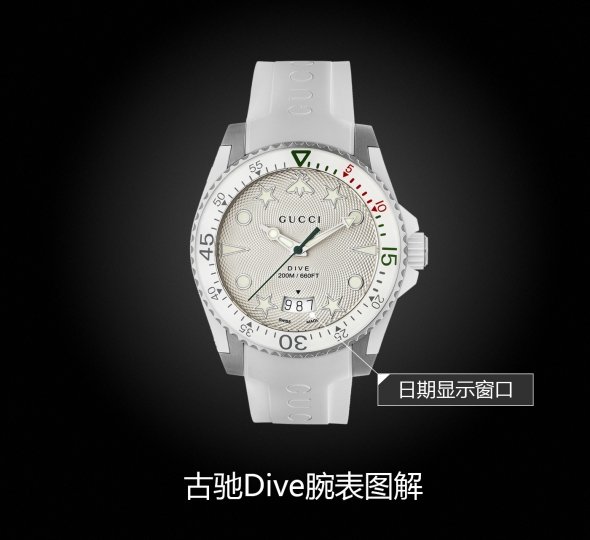 古馳GUCCI DIVE系列YA136337圖解