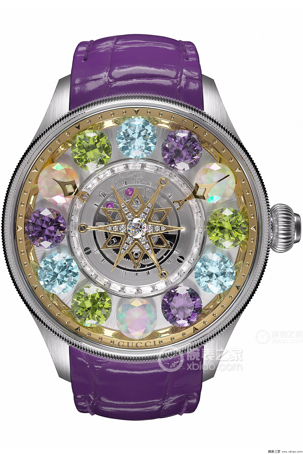 古驰G-TIMELESS系列G-Timeless Planetarium紫色皮带