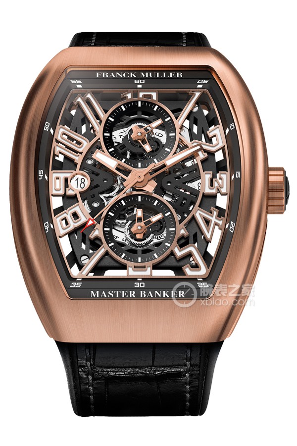 【franck muller法穆兰手表型号vanguard64 master banker skeleton