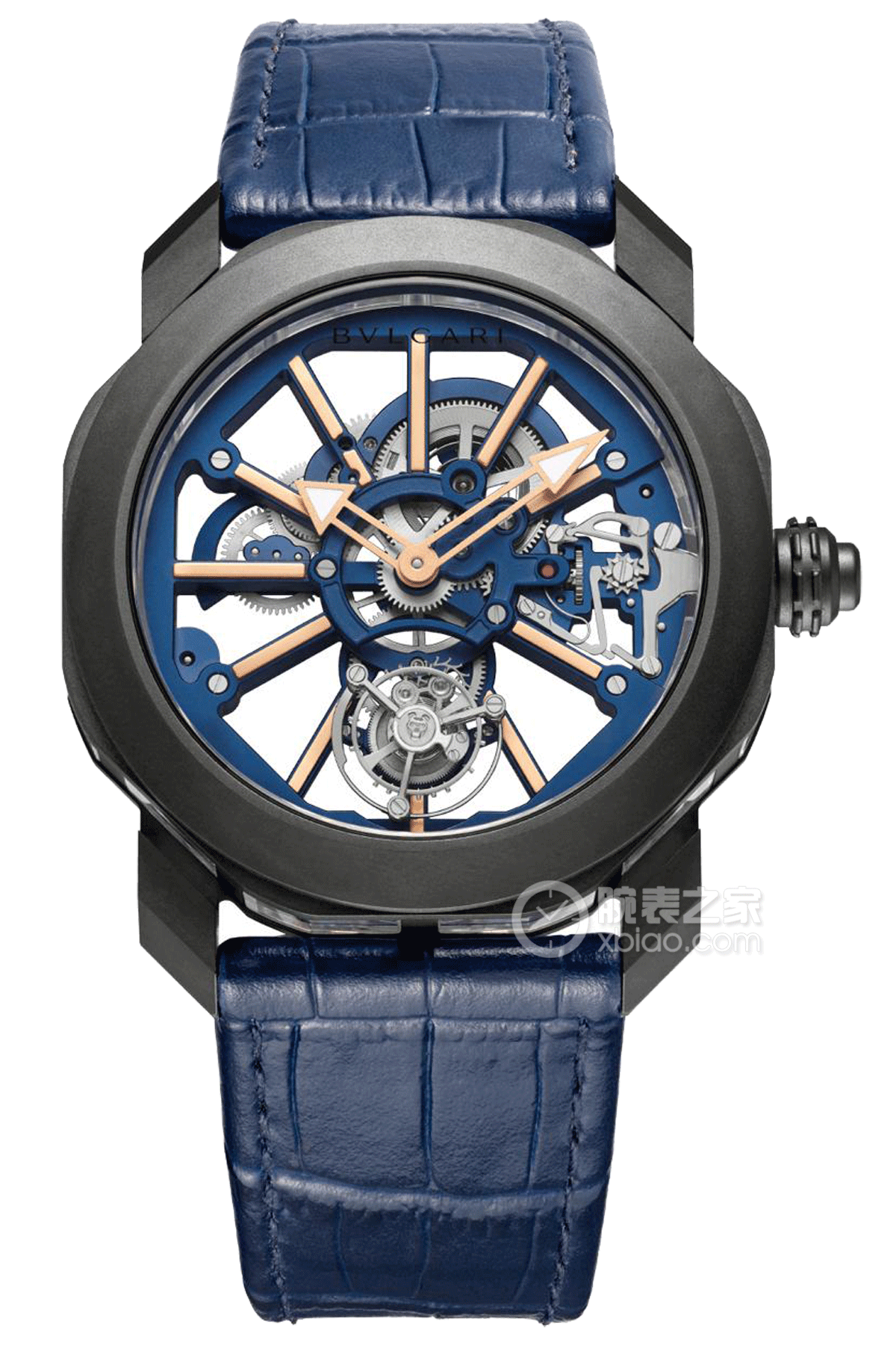 BVLGARI 宝格丽 Octo Finissimo Blue Dial 蓝色表盘超薄钢壳腕表 | iDaily Watch · 每日腕表杂志
