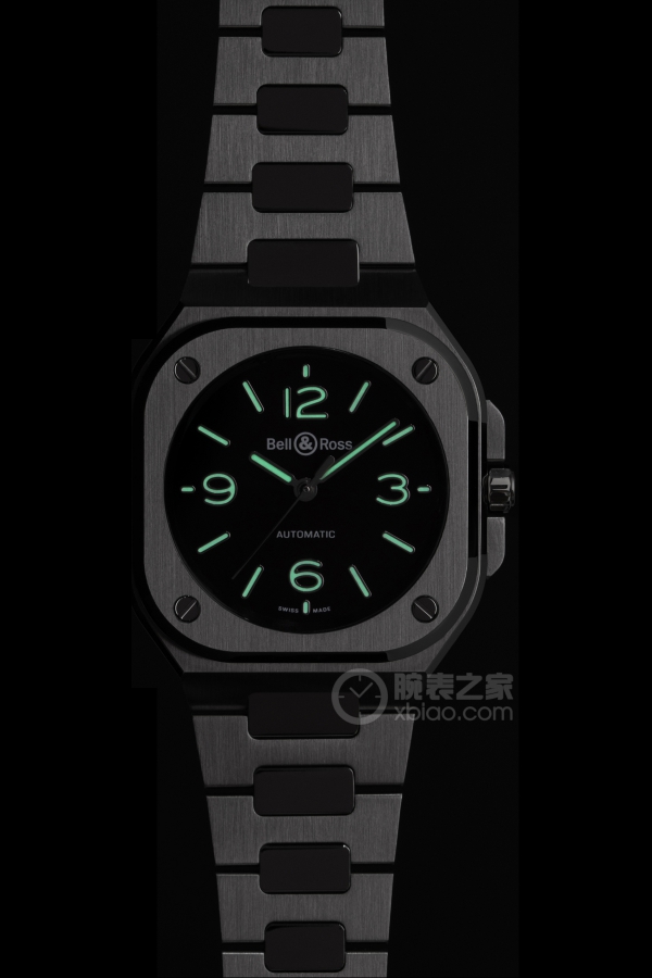 柏莱士INSTRUMENTS系列BR-05 36 MM MOTHER OF PEARL STEEL夜光图