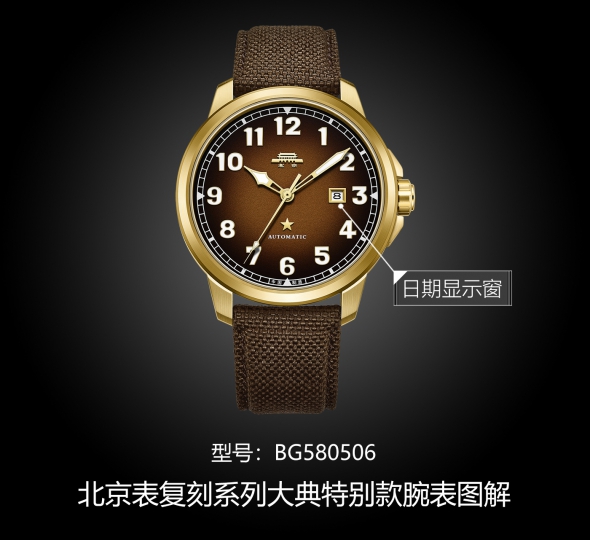 北京表复刻系列BG580506图解