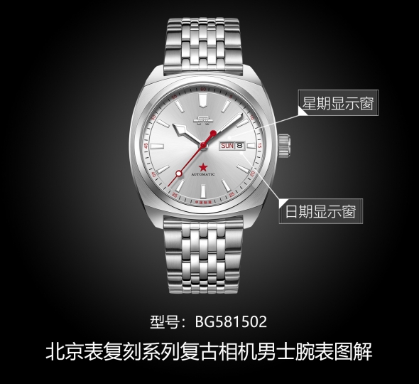 北京表复刻系列BG581502图解