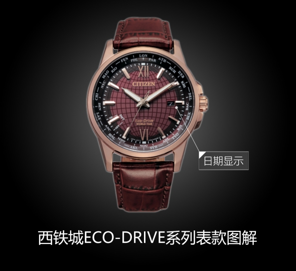 西铁城ECO-DRIVE系列BX1009-10X图解