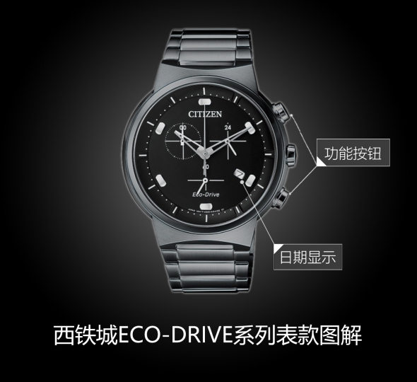 西铁城ECO-DRIVE系列AT2405-87E图解