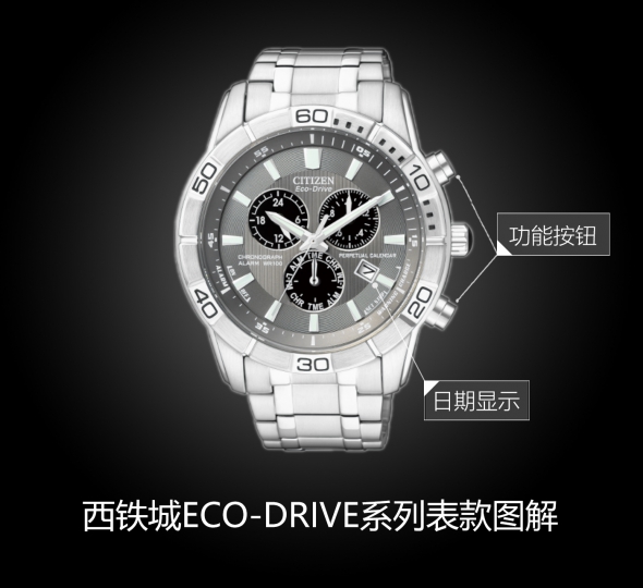 西鐵城ECO-DRIVE系列BL5450-54H圖解