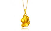 周大福黄金类R13281(马年生肖伶俐马足金吊坠R13281)项链