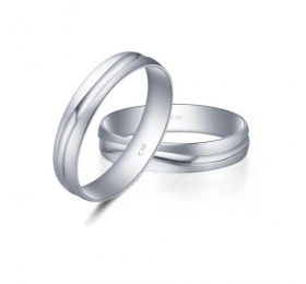 周大福西式婚礼结婚戒指PT126396 戒指