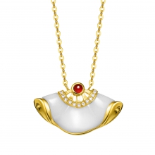 潮宏基時尚系列善緣系列珍珠母貝項鏈