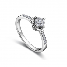 潮宏基婚庆系列皇室印象系列钻石戒指