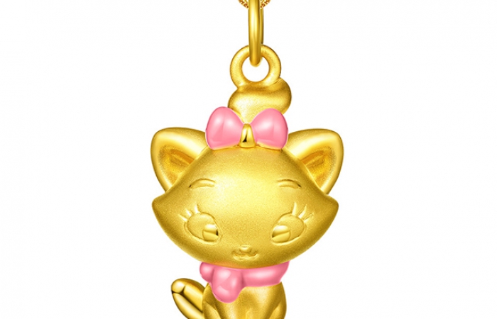 潮宏基童趣系列迪士尼玛丽猫系列CP0001361600