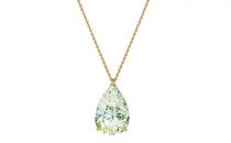 戴比尔斯LONDON BY DE BEERS18K黄金梨形钻石吊坠(18K黄金梨形钻石吊坠18K黄金梨形钻石吊坠)项链