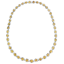戴比尔斯DE BEERS AURA系列Aura高级珠宝黄钻项链