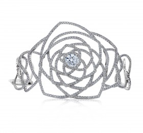 戴比尔斯ENCHANTED LOTUS 系列Enchanted Lotus钻石手链 手镯