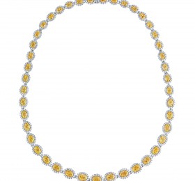 戴比尔斯DE BEERS AURA系列Aura高级珠宝黄钻项链项链
