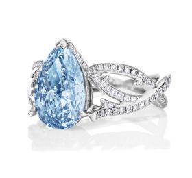 戴比尔斯1888 MASTER DIAMONDS 大师美钻系列VOLUTE 艳彩蓝钻戒指戒指