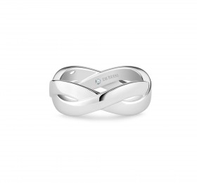 戴比尔斯 Infinity 白金钻石戒指 戒指