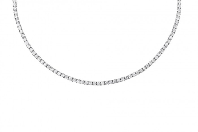 戴比尔斯WAVY LINES 系列LINE 钻石项链
