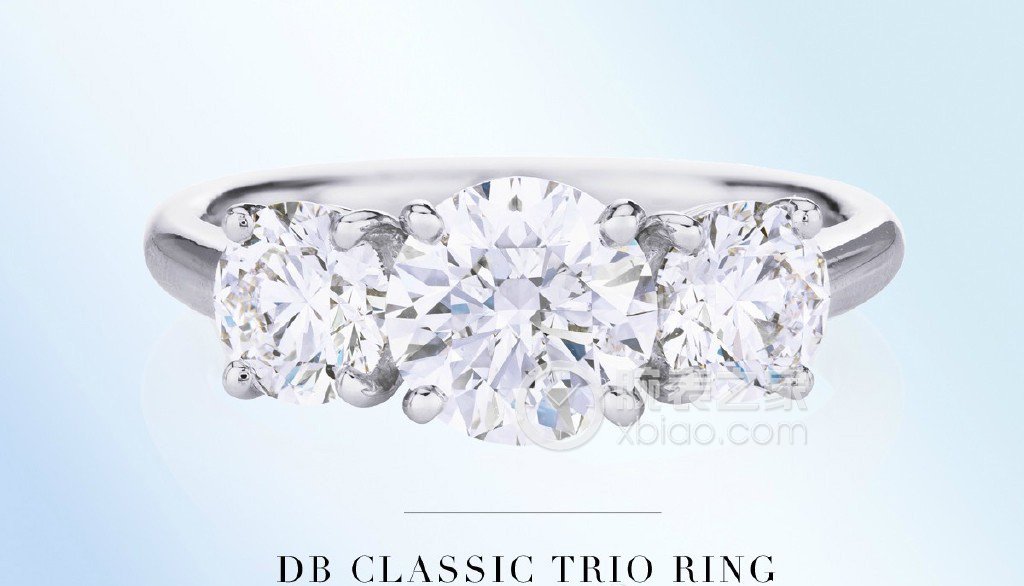 戴比尔斯DB CLASSIC系列DE BEERS CLASSIC TRIO系列 圆形明亮型美钻戒指戒指