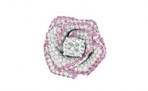 迪奥ROSE DIOR BAGATELLE钻石粉色蓝宝石戒指(钻石粉色蓝宝石戒指钻石粉色蓝宝石戒指)戒指