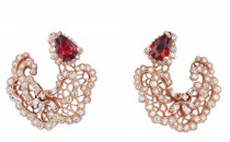 迪奥DIOR DIOR DIORJINT93063(Dentelle Organza红宝石耳环JINT93063)耳饰