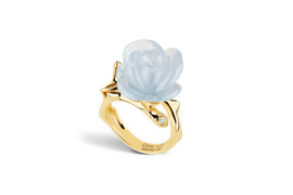 迪奥ROSE DIOR PRÉ CATELAN ROSE DIOR PRÉ CATELAN 750/1000黄金戒指，镶嵌蓝玉髓，小号