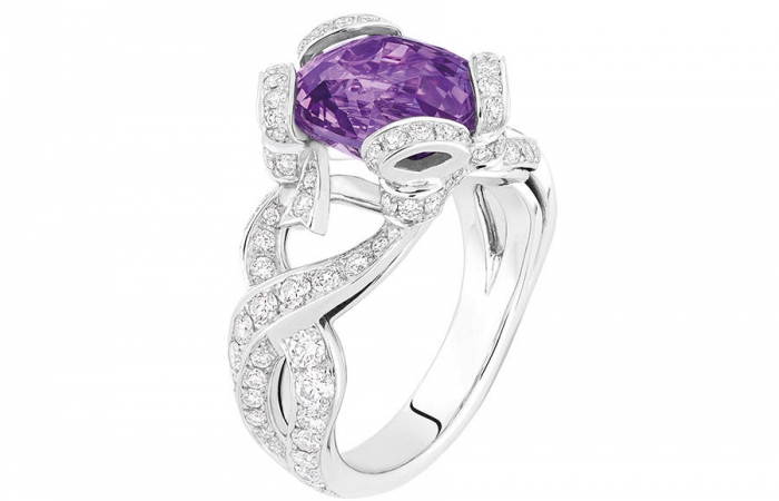 迪奥COUTURE紫色蓝宝石戒指